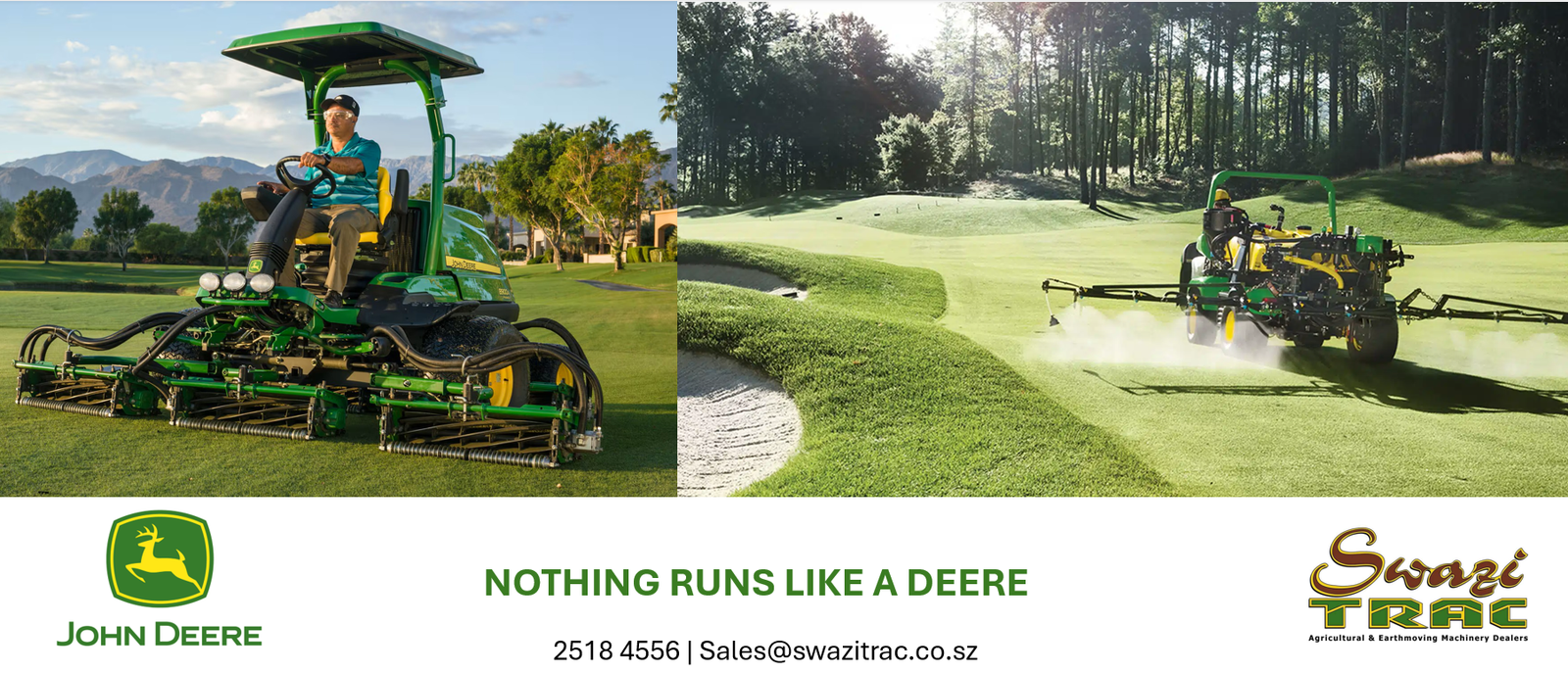 John Deere Turf Equipment Range